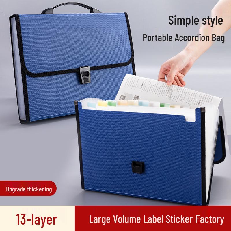 Student Accordion File Bag: Multi-Layer A4 Storage & Organization for Papers