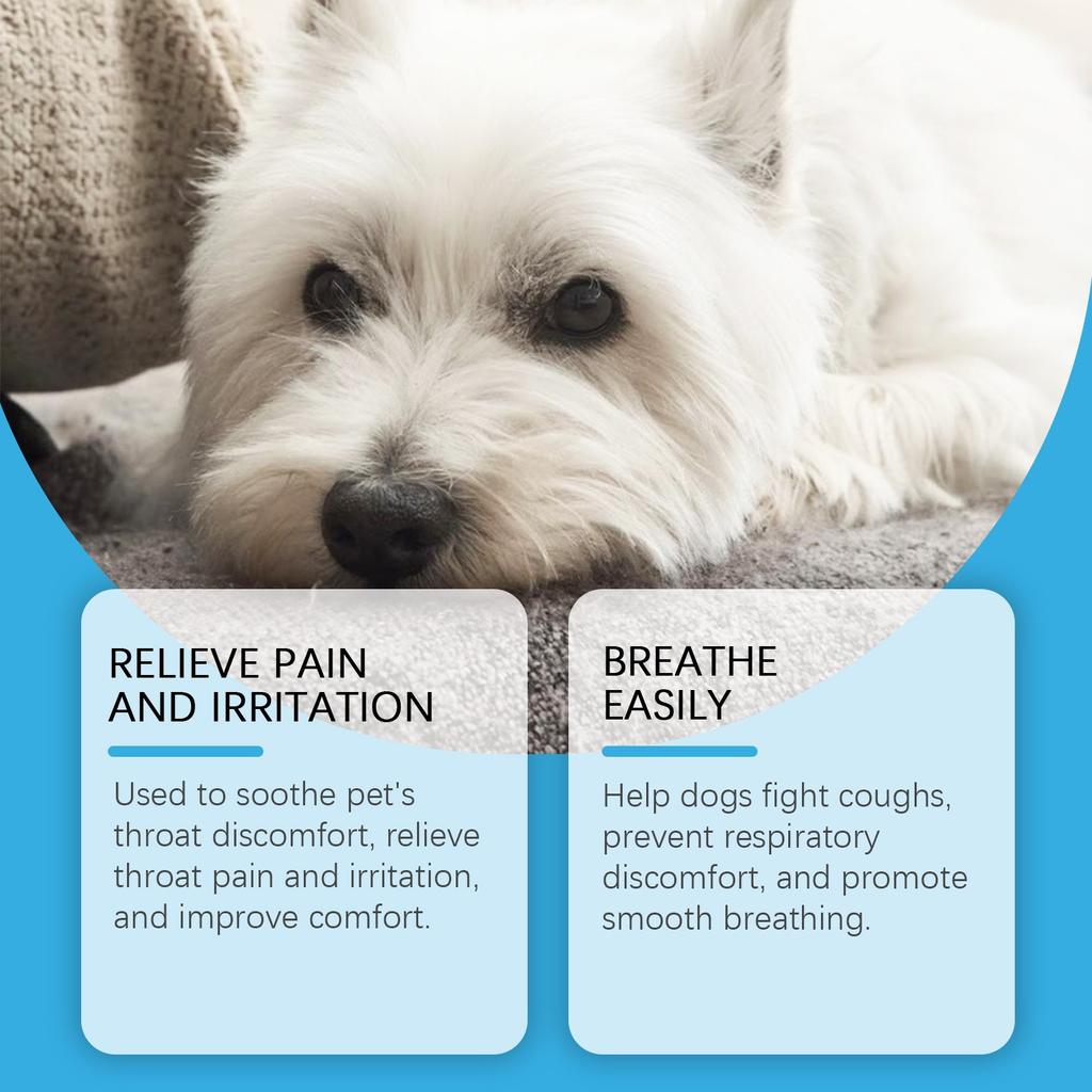 Сироп от кашля у собак для гладкого дыхания, повышения иммунитета, жизненной силы, общего здоровья, пищевая добавка 60 мл