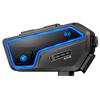 Motorcycle Helmet Intercom System 10 Riders IP67 Waterproof Wireless BT Interphone Headset with FM Radio Music Sharing
