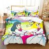 Комплект постельного белья Manga Candy Single Twin Full Queen King Size Bed Set Adult Kids Bedroom Duvet Cover Sets 3D Print Anime Bed Set