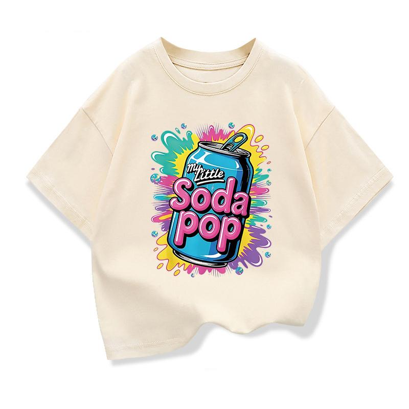 Детские футболки с коротким рукавом My Little Soda Pop Детские летние свободные футболки для мальчиков и девочек Повседневные футболки
