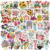 50 INS Flowers Graffiti Stickers Decorate Guitar Laptop Suitcase DIY Waterproof Stickers