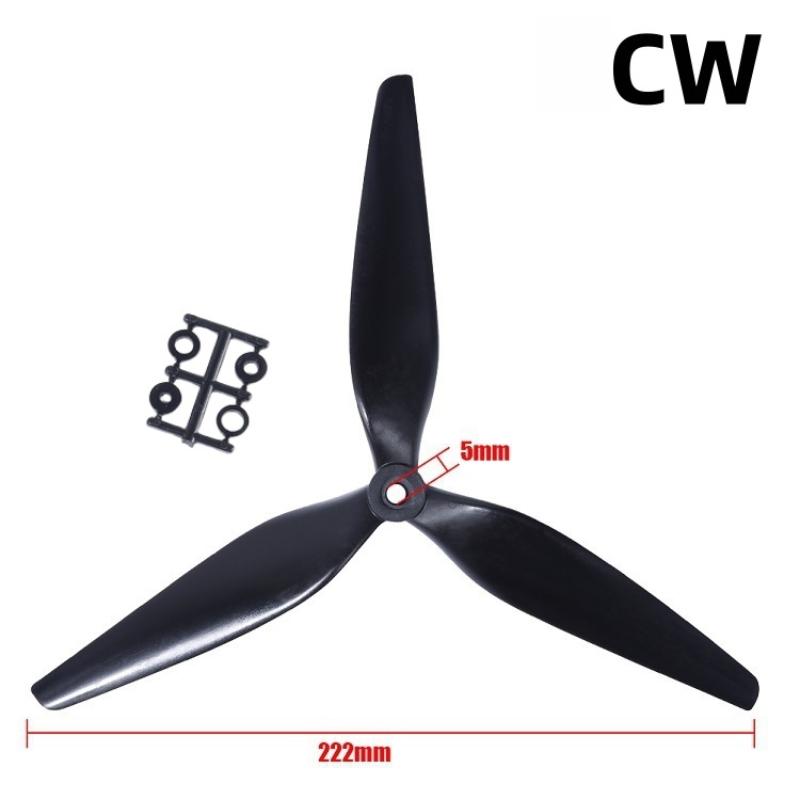 1 Piece Rc Fpv Drone Accessories For Hqprop 10X5X3 9X5X3 10Inch 9Inch 3 Blades Black Carbon Reinforced Nylon Propeller