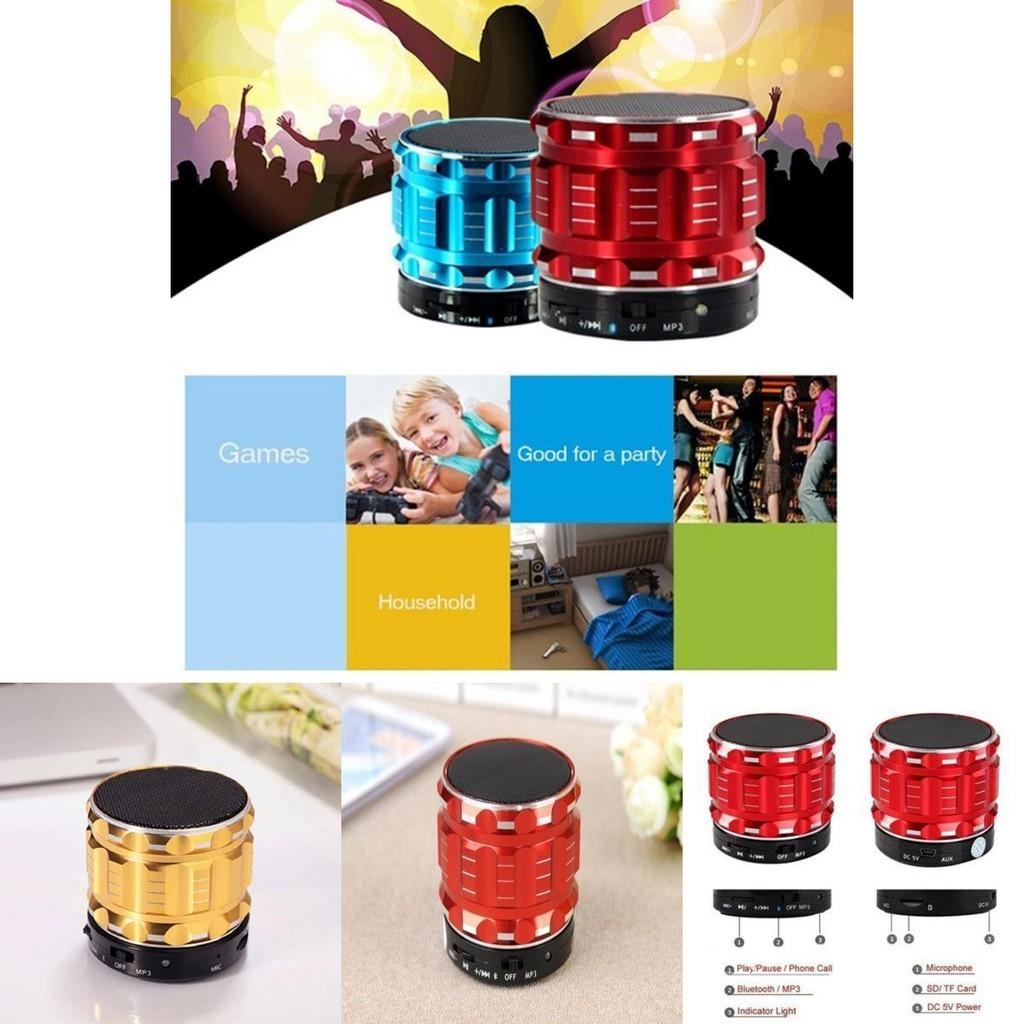 Стильный беспроводной портативный мини-динамик Bluetooth с отделкой из металла и стали и FM-радио