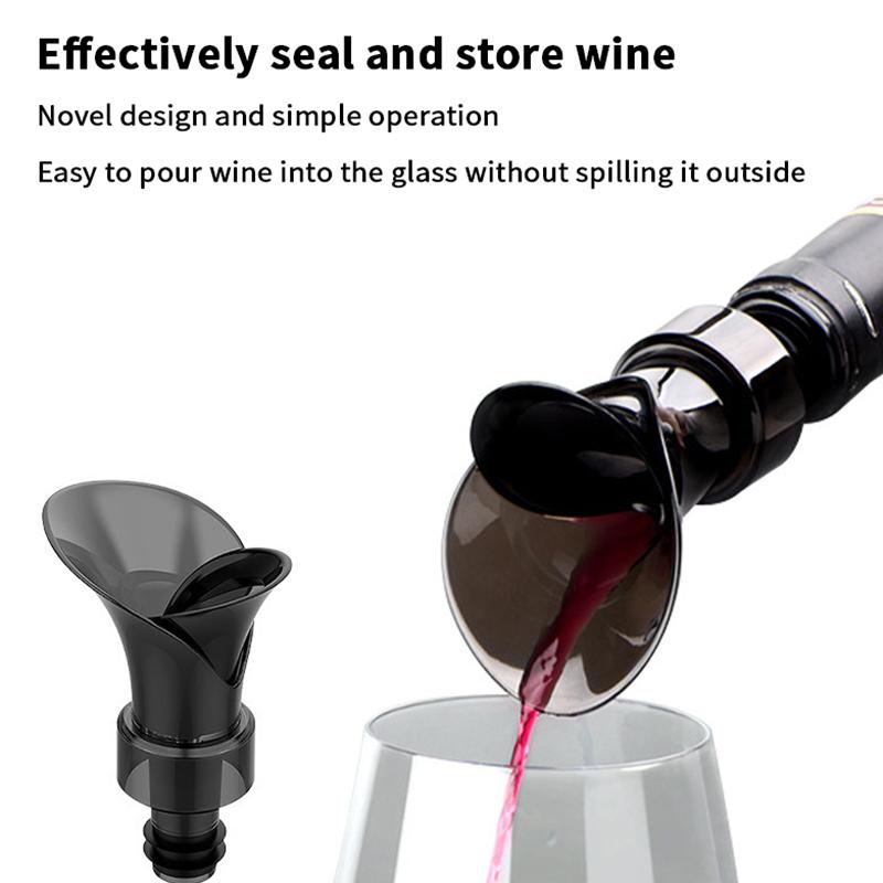 Диспенсер для вина в форме лепестка Вакуумная пробка для сохранения свежести красного вина 2-в-1 Хранение вина Быстрый диспенсер Бытовой диспенсер для вина