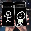 Смешной милый мультяшный человечек-спичка для Google Pixel 9 8 7 6 Pro чехол для телефона мягкий для Pixel 6A 5 4 5A 4A 3A XL 5G силиконовый прозрачный чехол