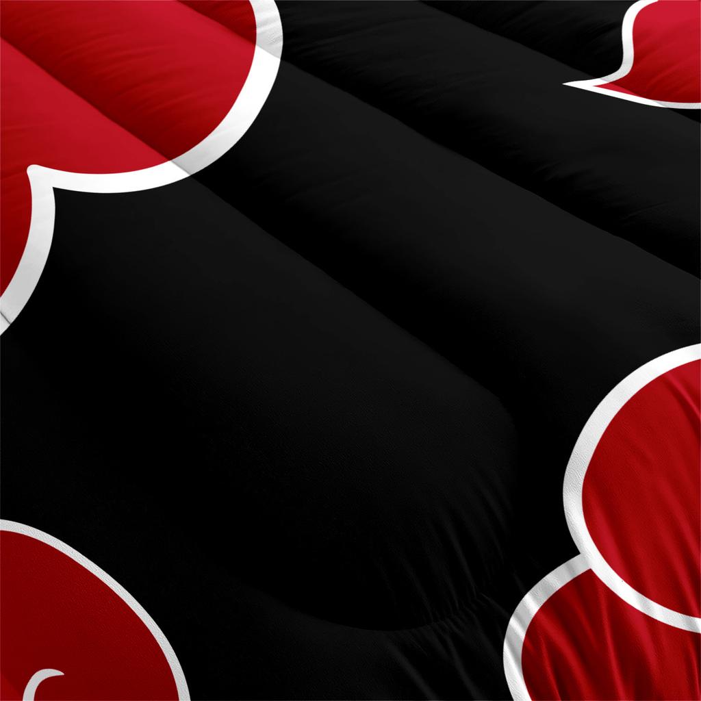 Наруто Облако Толстое Одеяло Утолщенное Студенческое Общежитие Черное Наполнитель для Постели Одеяло Одеяло с Цифровой Печатью Комплект из Трех Предметов