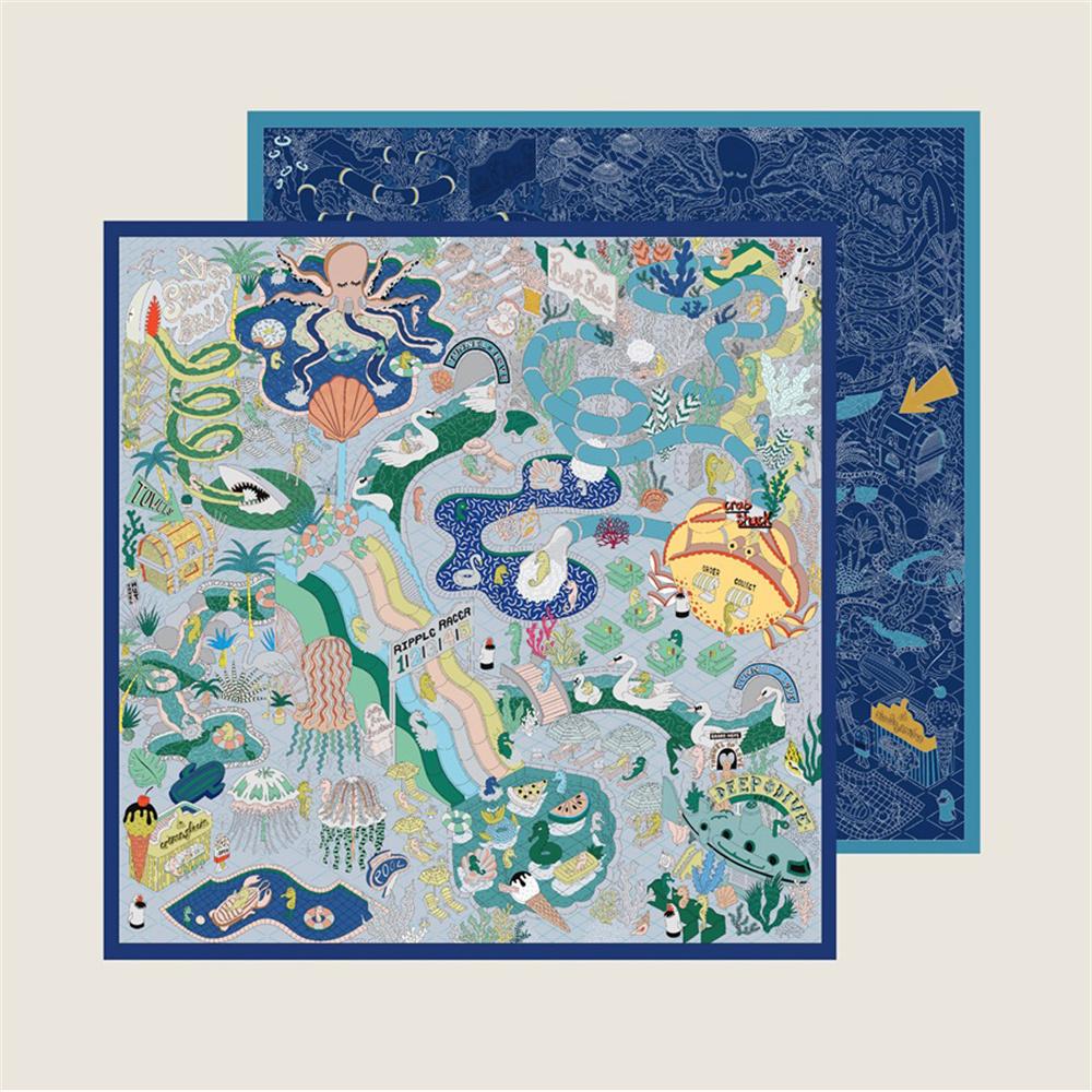 Silk Scarves Wraps Leather Boots Printed Twill Silk Scarf Women Shawls Luxury Design Hijabs Fashion Square Curled Shawl