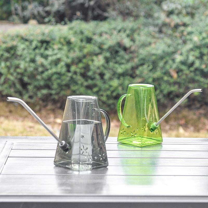 1,4 л лейка с длинным горлышком, домашняя лейка для цветов, заостренная лейка, садовые цветы, растения, лейка для овощей, поливочная банка