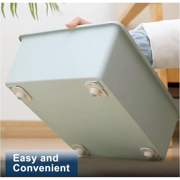 Roulettes pivotantes auto-adhésives en acier inoxydable - ZVD - Mini - Silencieuses - 360°