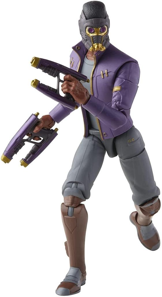 Hasbro Marvel Legends Series What If...? T'Challa Star-Lord 6-Inch Action Figure F0329, Authentic, with Build-A-Figure Parts