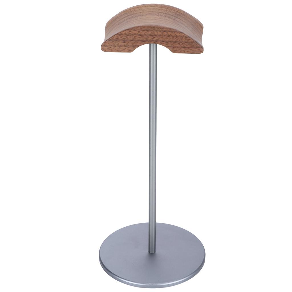 Headphone Stand Rack Headset Earphone Holder Hanger DIY Black Walnut Wood Aluminum Desk Display