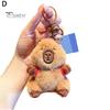 Брелок с изображением персонажа из мультфильма, плюшевый коричневый брелок с изображением капибары, сумка, кулон для мальчиков и девочек, брелок с изображением животных, рюкзаки, аксессуары для сумок