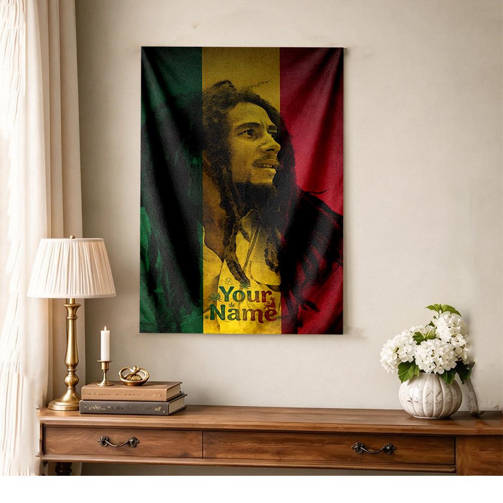 Bob Marley Custom Tapestry Boho Wall Hanging Machine Washable Perfect for Office Wall Multi-purpose for All Occasions Great Gift for Dorm Room Lovers
