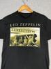 Винтажная футболка Led Zeppelin Мужская Черная 2005 Самолет Английский Рок Хэви-метал Унисекс Футболка