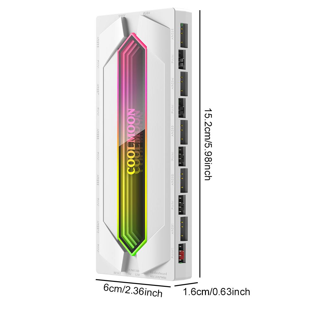 ARGB и PWM ХАБ Разветвитель для вентиляторов с пультом кабелем питания SATA Разветвитель ARGB PWM и ARGB ХАБ Разветвитель для RGB вентиляторов корпуса ПК