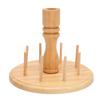 Wooden Thread Holder Rack 8 Spools Beech Wood Bobbin Holder Embroidery Quilting Sewing Tools
