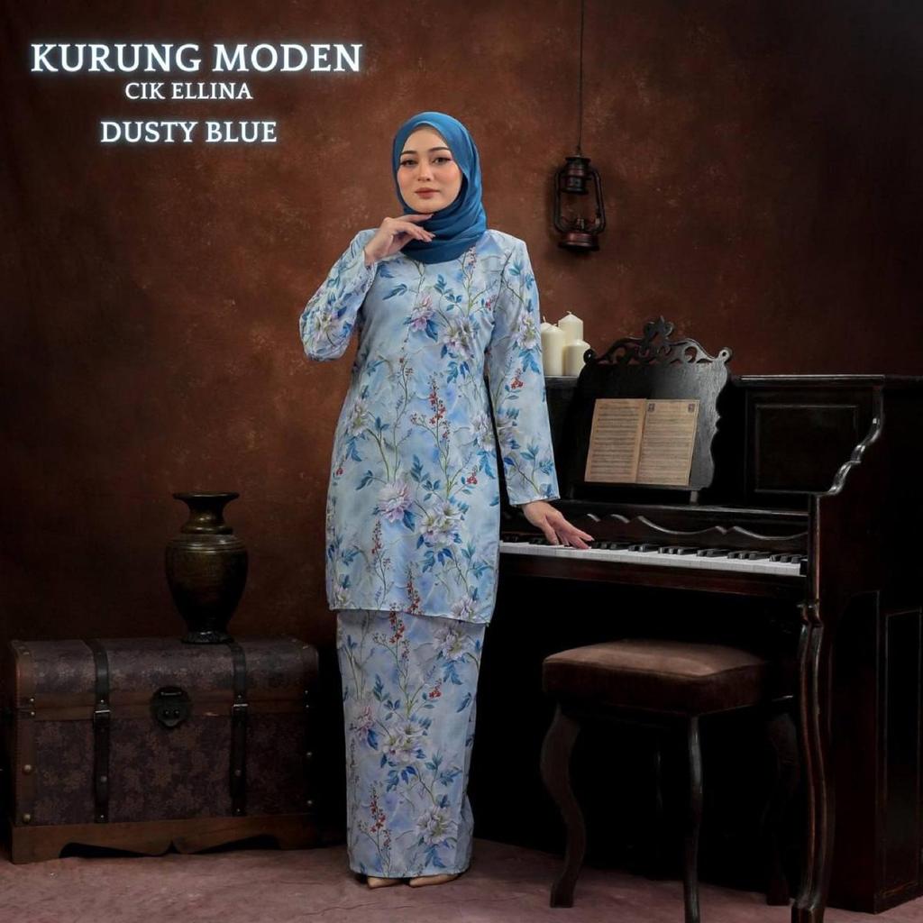 2025 новый дизайн с набивным рисунком, элегантный женский костюм Pahang, милый, удобный и дышащий, популярные ретро мусульманские новые продукты