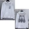 8602 CHROME HEARTS 2025 New Spring and Autumn Plus-size Thin Style Classic Style Logo Hooded Sweatshirt for Couples