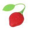 Cute Silicone Strawberry Tea Leaf Strainer Herbal Spice Infuser Filter Diffuser