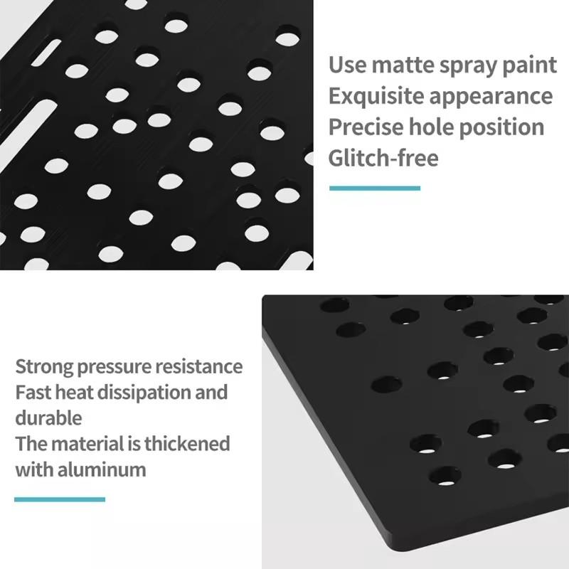 Детали 3D-принтера 20-80 мм Набор портальной пластины V-образного паза с 6 колесами для черного алюминиевого V-образного паза Набор Solid V POM для деталей станка с ЧПУ