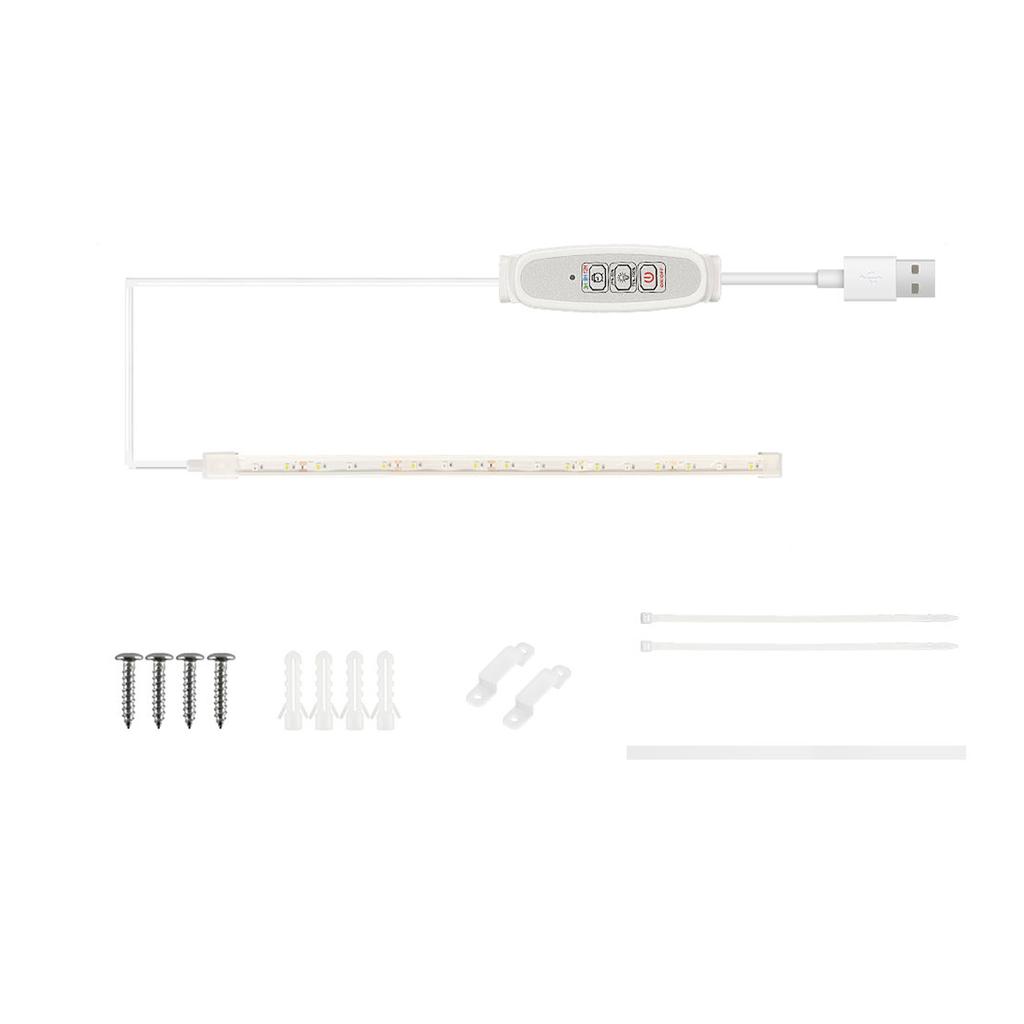 LED Plant Grow Light Strips for Indoor Plants Red & 3000K Sunlike Grow Lamp for Hydroponics