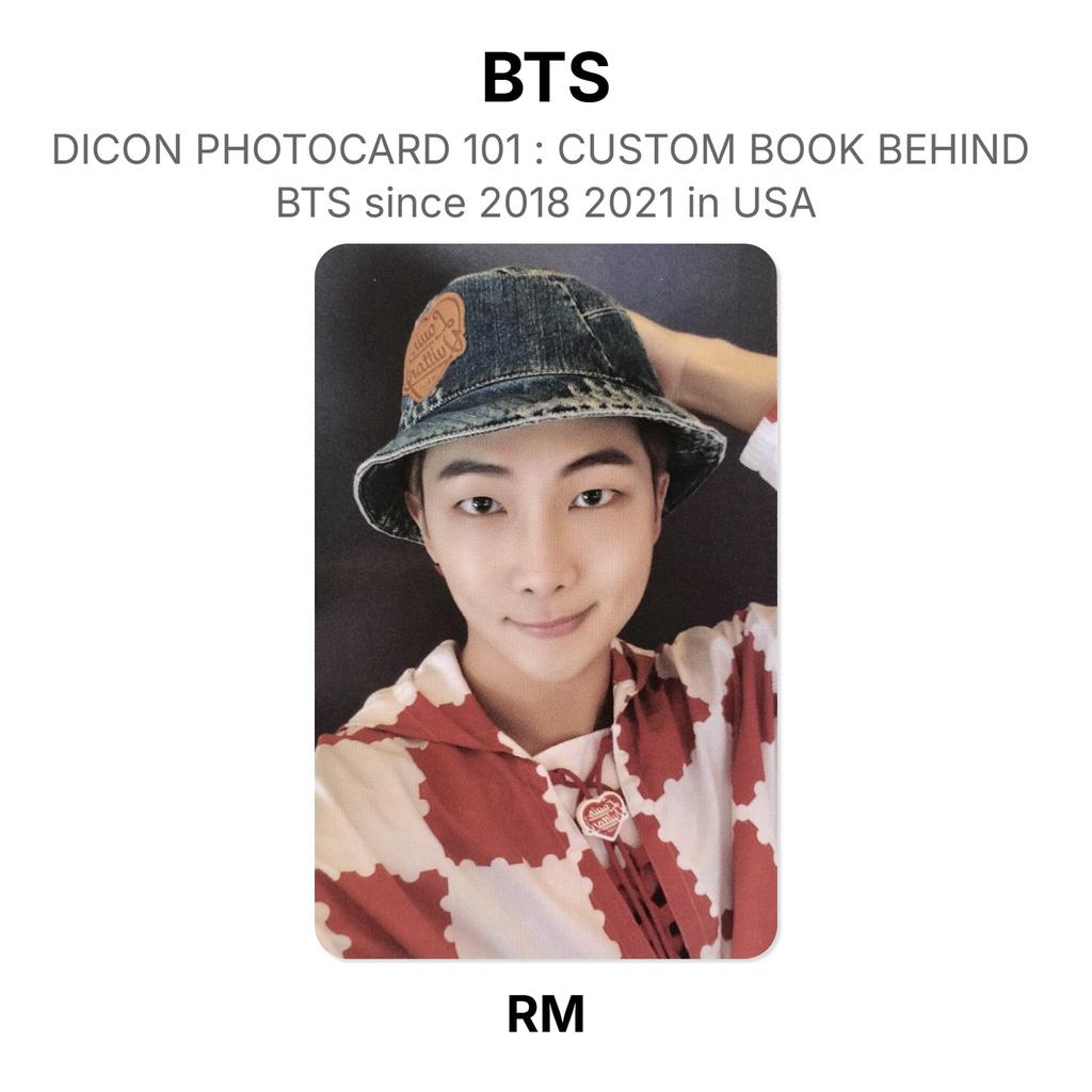 BTS DICON ФОТОКАРТА 101 : КАСТОМНАЯ КНИГА ПОСЛЕ BTS с 2018 по 2021 год в США Официальная фотокарточка