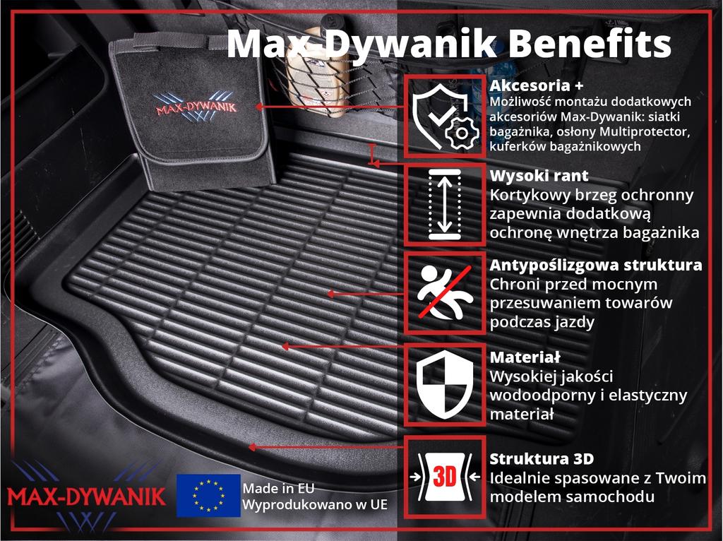 Bagażnik MAX-DYWANIK 910520 - Ford Mondeo III Kombi 2002-2009
