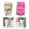 Geometric Garland Girl Gypsum Silicone Molds Storage Box Mold for Making Succulent Plant Pot Flower Pot Pen Holder