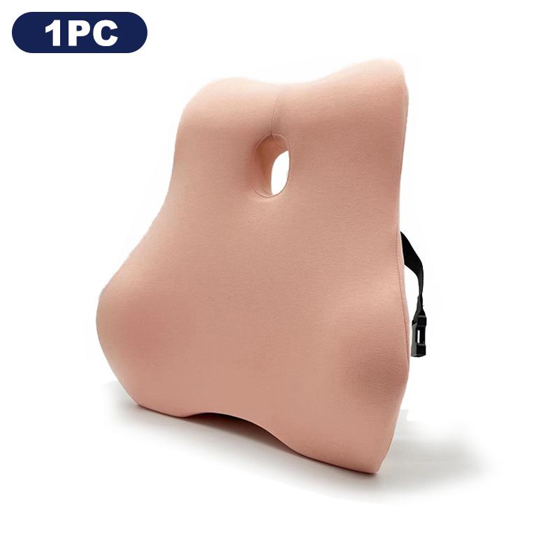 Office Waist Pillow Ergonomic Lumbar Support Memory Cotton 4D Curved Waist Pad Car Waist Rest Office Waist Pillow Ergonomic Lumb