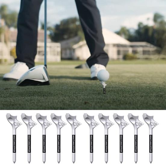20PCS Professional Plastic Golf Tees Reduce Side Spin and Friction Increase Distance Golf