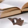 Ergonomic Wooden Thumb Bookmark One-Handed Reading Aid & Page Holder, Comfort Grip for Easy Book Lovers