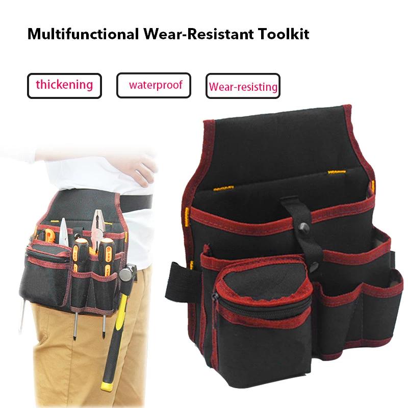 Electrician Toolkit Drill Waist Bag Wrench Screwdriver Hardware Tool Bags Organizer Multifunctional Tool Storage Bag