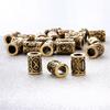 24pcs Norse Viking Rune Beads Charms Jewelry Making DIY Hair Beard Bracelet Necklace Accessories