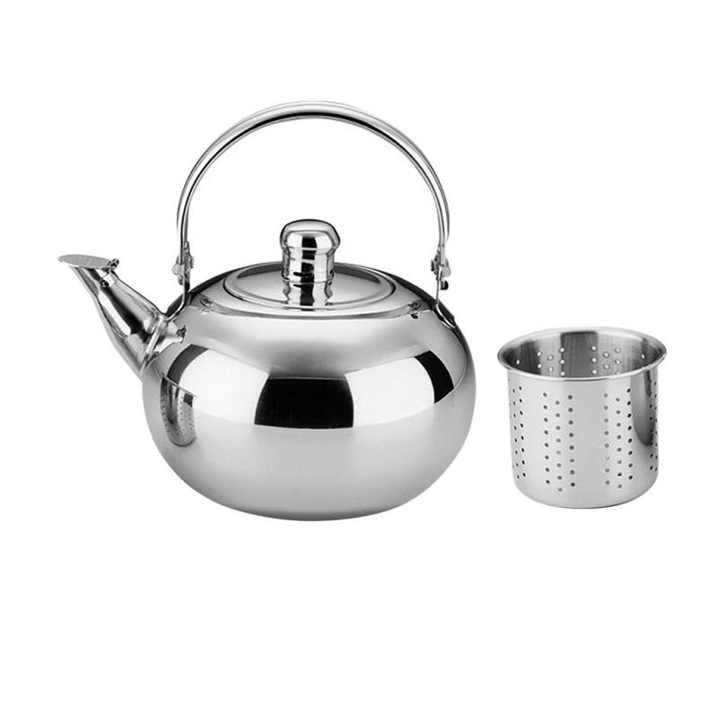 Stainless Steel Tea Pot With Tea Strainer Teapot With Tea Infuser Teaware Sets Tea Kettle Infuser Teapot