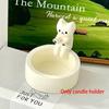 Scented Light Holder Cartoon Kitten Candle Holder Resin Cat Aromatherapy Candle Holder