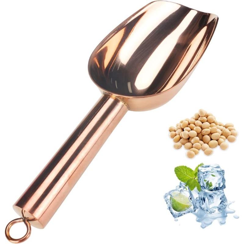 Мини-совок для льда, ложки из нержавеющей стали на унцию для кубиков льда/конфет/муки/сахара, металлические универсальные совки для канистр, выпечки, кухонной кладовой