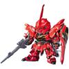SD Gundam BB Senshi No.365 Мобильный костюм Gundam UC MSN-06S Sinanju Цветная пластиковая модель