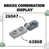 Нетоксичный 253 шт./Лот 63868 Пластина Специальная 1x2 С Ручками Тонкий Блок Moc Цветные Аксессуары Совместимые С Кирпичом Diy Детская Игрушка
