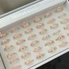 10Pcs Crown-shaped ring for women, simple design, open style, adjustable finger ring