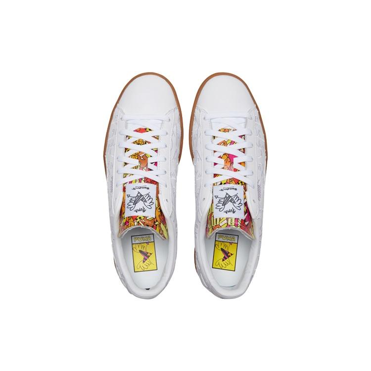 Puma Romero Britto x Basket 'Вышитые - Белая Резина' Мужские 381095-01