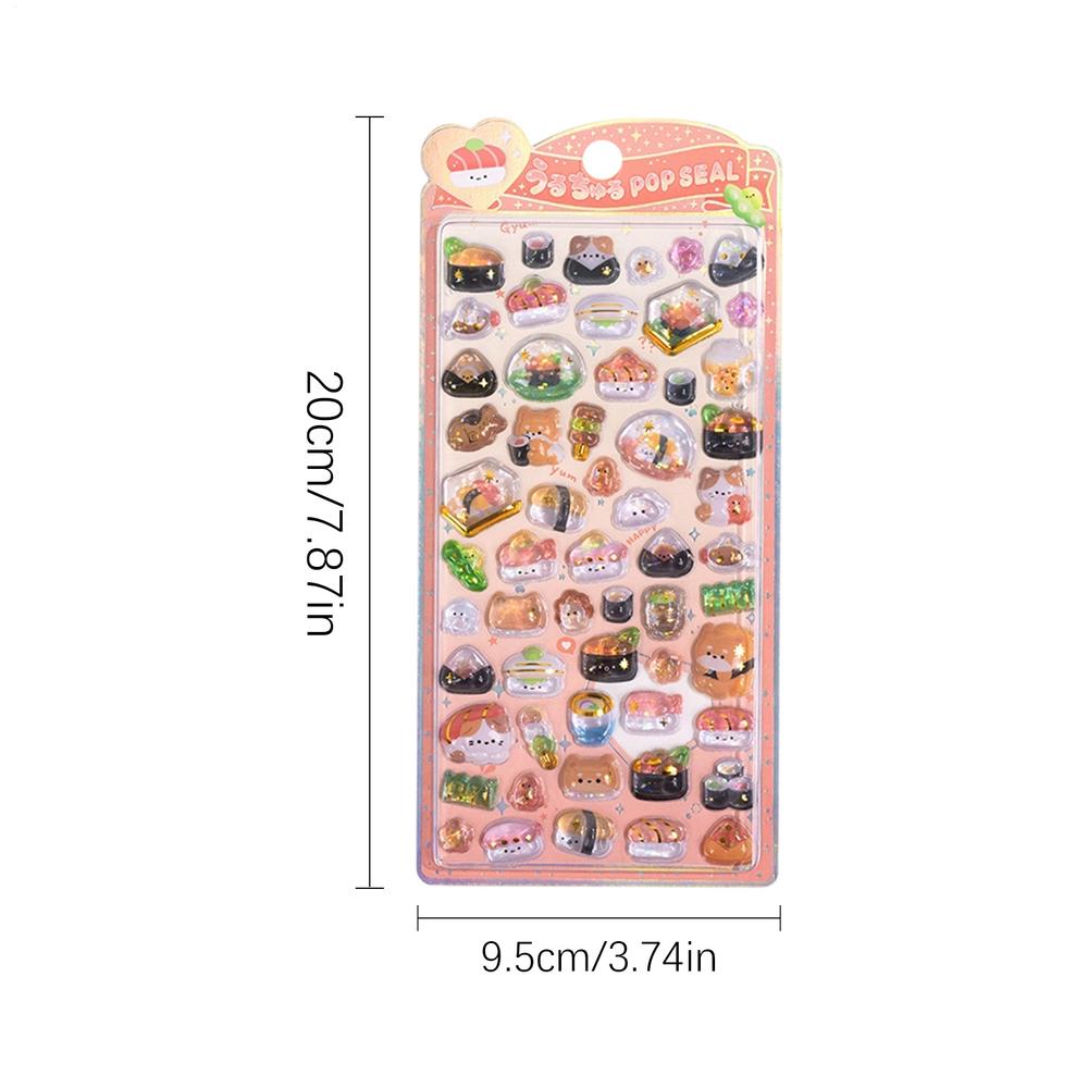 3D Стикеры Милые Смоляные Материалы для Скрапбукинга Фигурки Животных Наклейки Украшение для Телефона для Детей Девочек Малышей Скрапбук Телефон Журнал