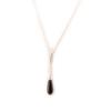 Les Trésors De Lily [L4601] - Silver Necklace 'Eva' Black Silver (rhodium-plated) - 50x8 Mm