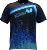 Футболка с коротким рукавом Butterfly Table Tennis Brinka Размер 47910, Футболка, Влагоотводящая, Быстросохнущая, Эластичная, Унисекс, Темно-синий, L,