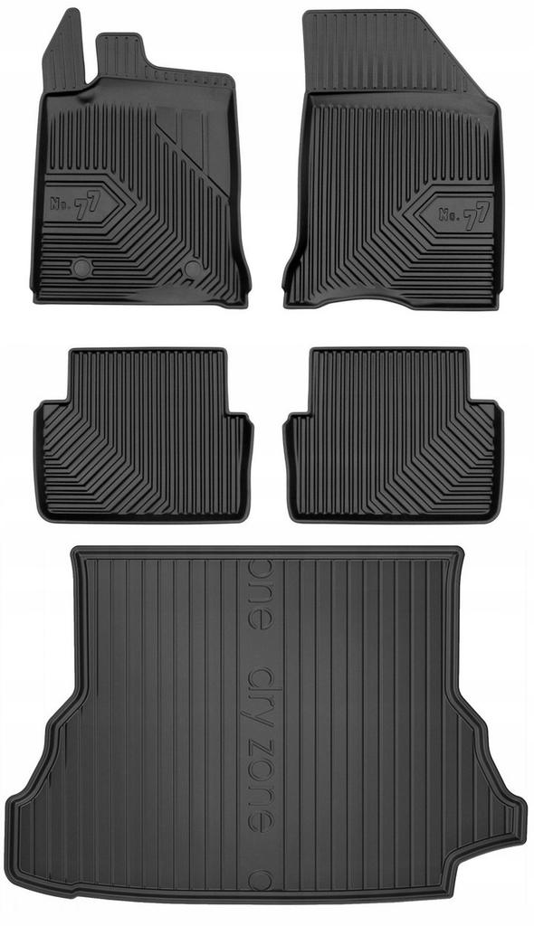 Set 77 Floor Mats And Mat Renault Laguna 2 Liftback 2001-2007