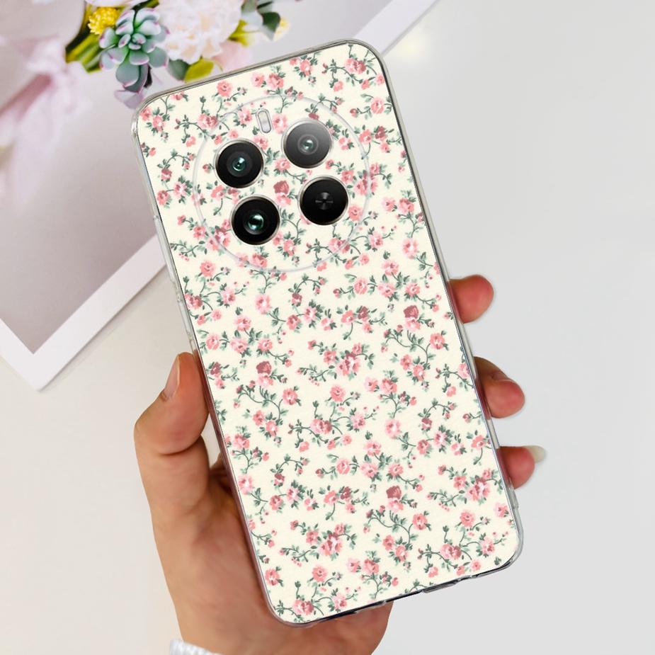 Чехол для Realme 12 Pro Plus Новый Модный Расписной Чехол Прозрачный Силиконовый Мягкий ТПУ Чехол для Телефона Для Realme 12 Plus Realme12 Pro + Корпус