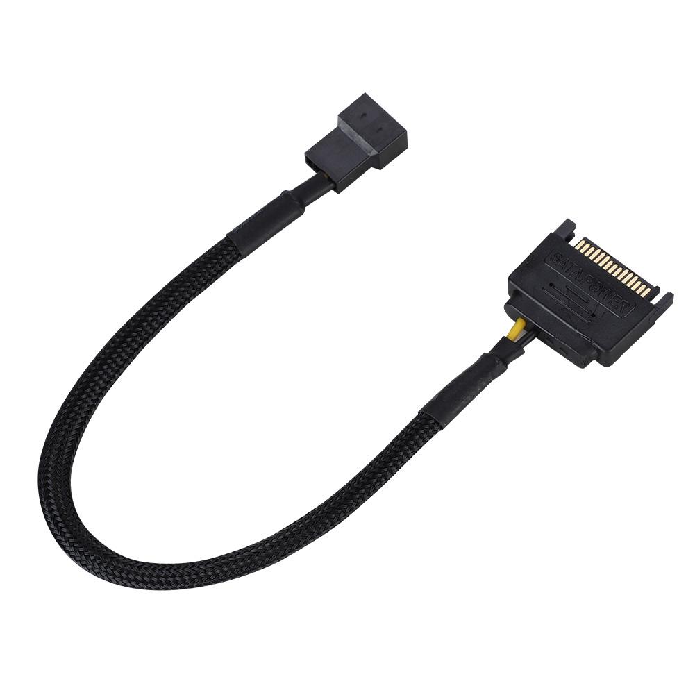 5 шт. SATA 15Pin на 4Pin адаптер питания вентилятора охлаждения кабель-конвертер 22AWG кабель