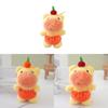 Plush Persimmon Capybara Keychain Animal Stuffed Doll Toy Decoration Kids Gift