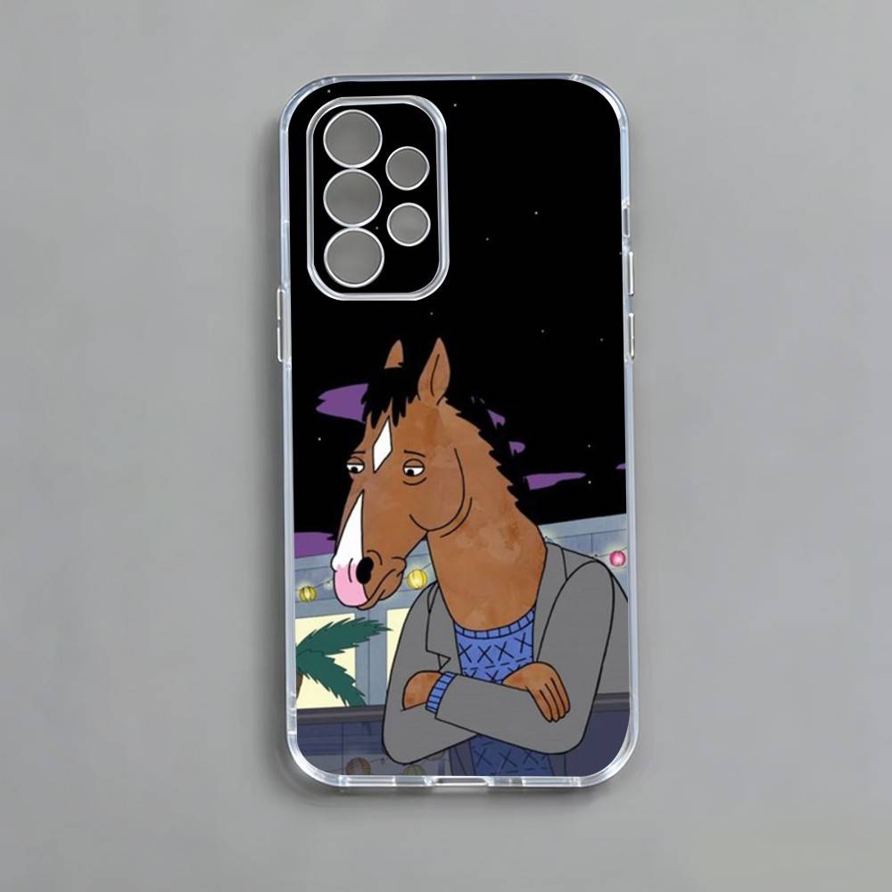 B-Bo-Jack-Конь-человек Чехол для телефона Samsung S25,S24,S21,S22,S23,S30,Ultra,S20,Plus,Fe,Note,10,9,5G Прозрачная крышка