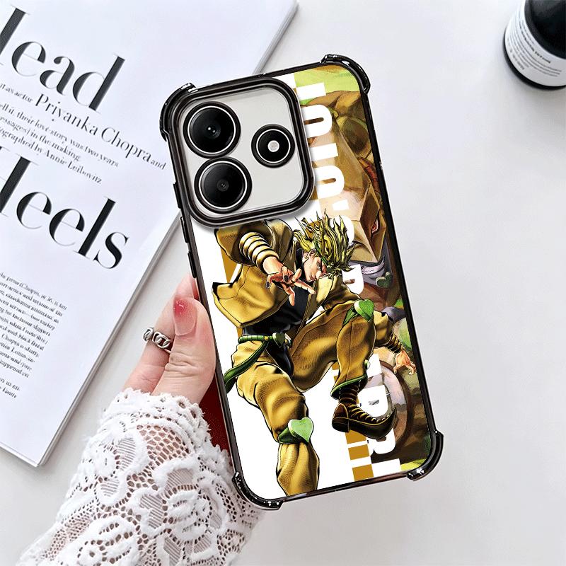 Мягкий чехол для телефона с дизайном из аниме JoJo Adventure для Xiaomi Redmi Note 14 15 Pro Plus 13 12 11S 11T 5G 10 9S 9 Покрытие Защита от падения Fund